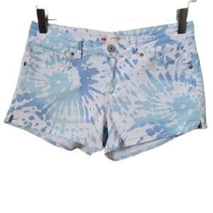 🌻 Levi's Paint Splatter Shorty Short Denim Shorts
